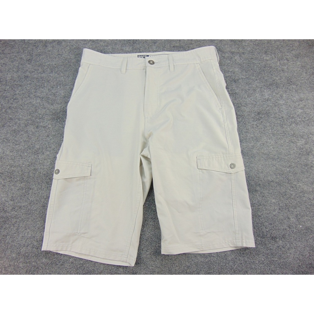 BKE Hybrid Shorts Mens 31 x 24 Standard Fit Tan Solid Cargo Utility Gorpcore